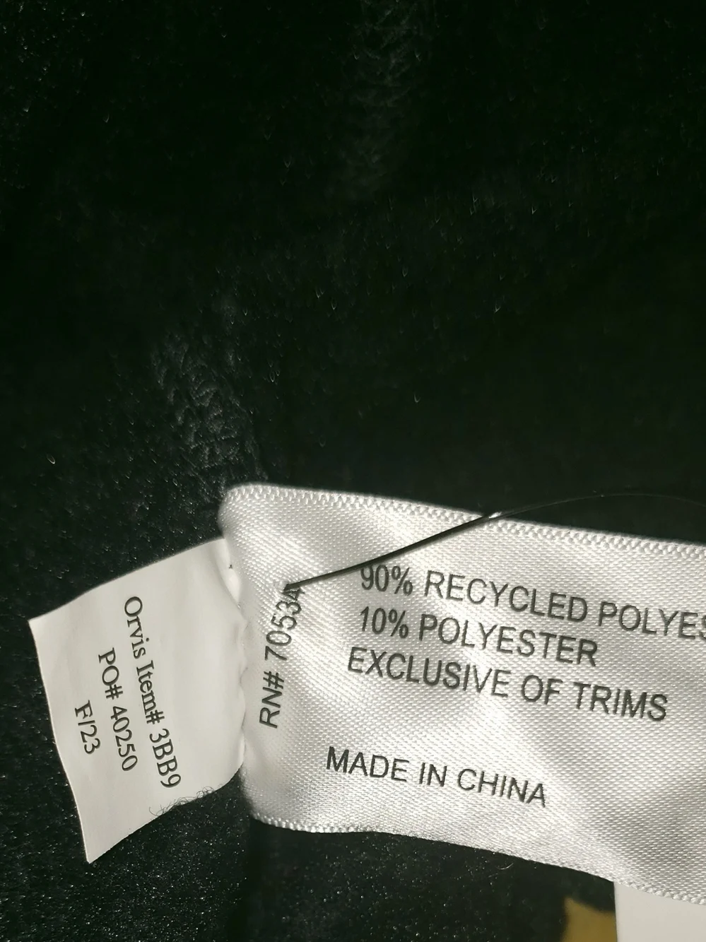 Orvis Charcoal Heather  Fleece Zip Up Jacket